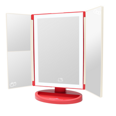 Hello Kitty®️ Apples Trifold LED Makeup Mirror