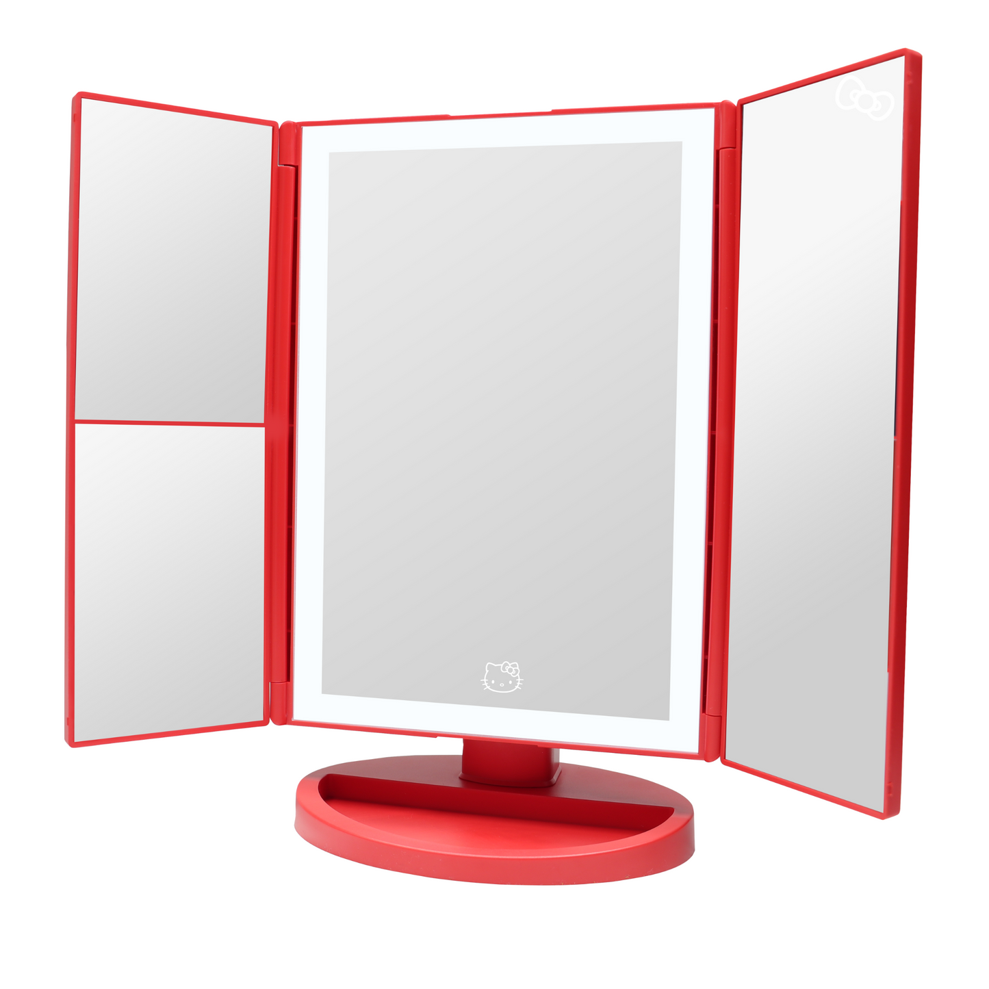 Hello Kitty®️ Bows Trifold LED Makeup Mirror