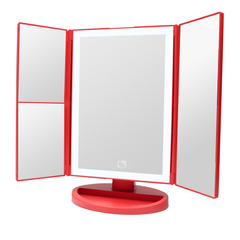 Hello Kitty®️ Bows Trifold LED Makeup Mirror