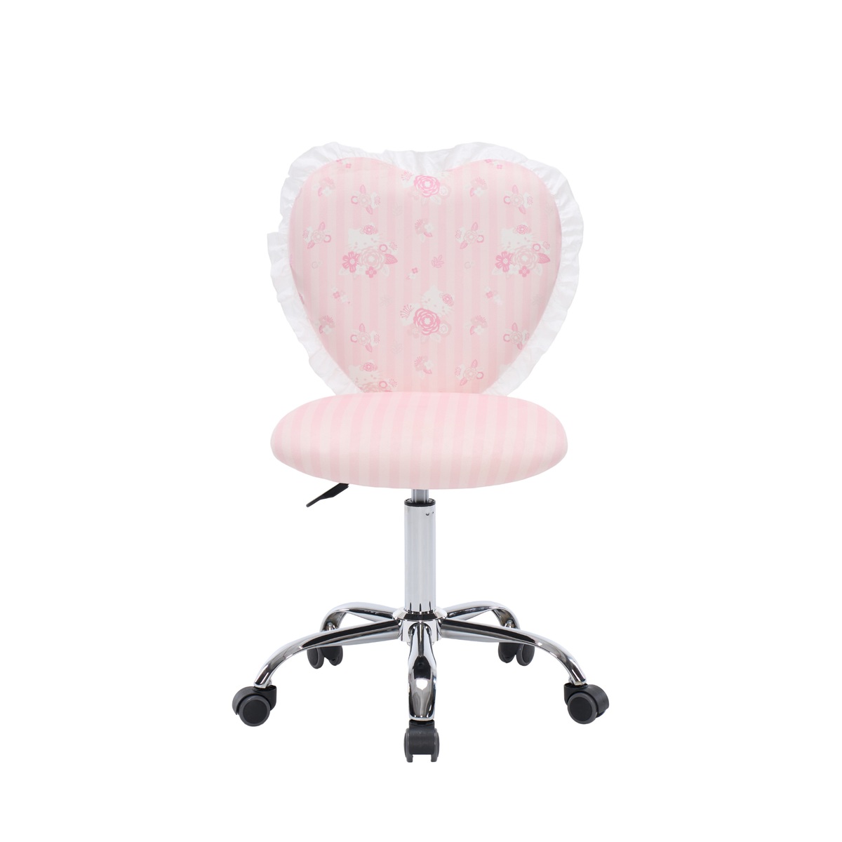 Hello Kitty® Floral Heart Vanity Chair w/ Ruffles