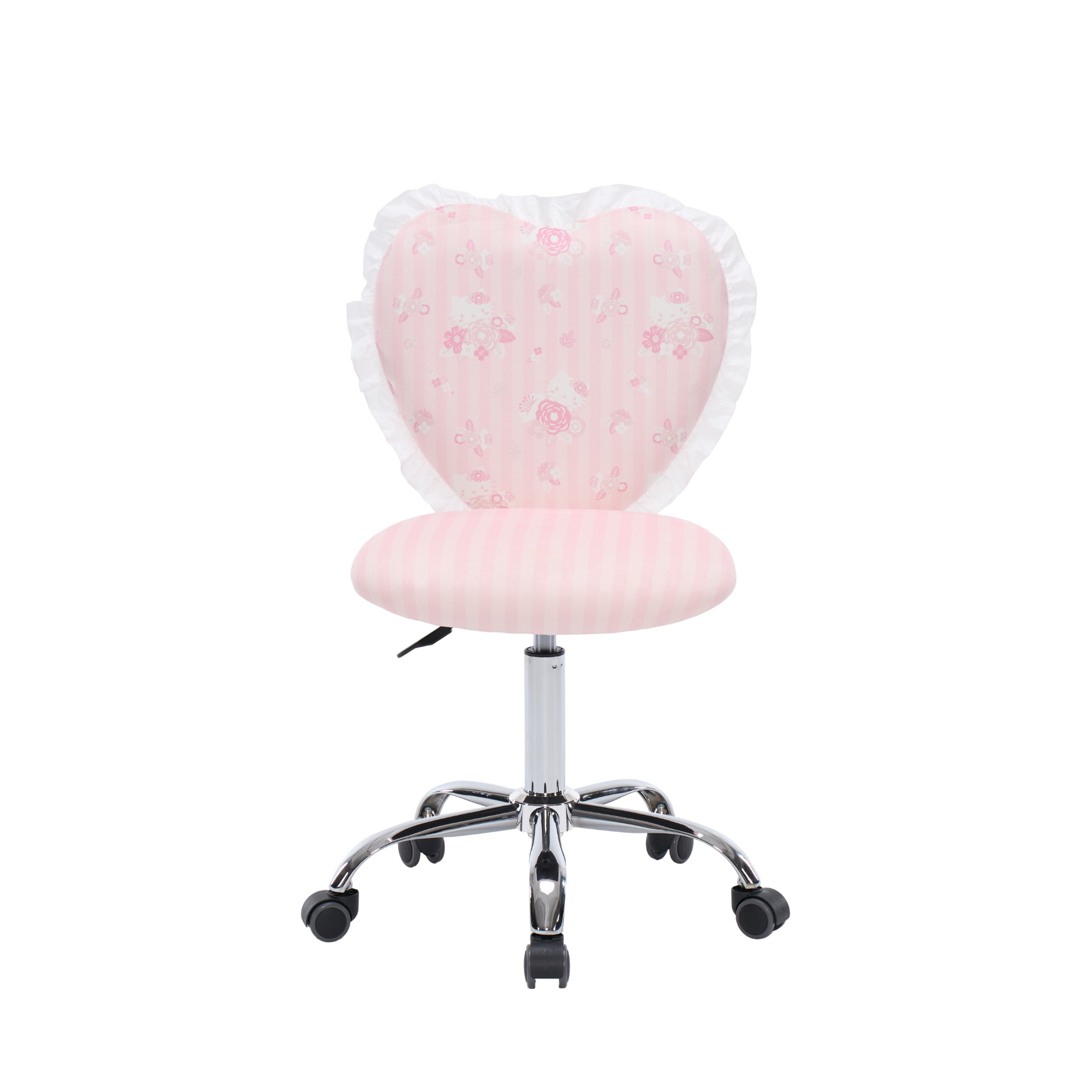 Hello Kitty® Floral Heart Vanity Chair w/ Ruffles