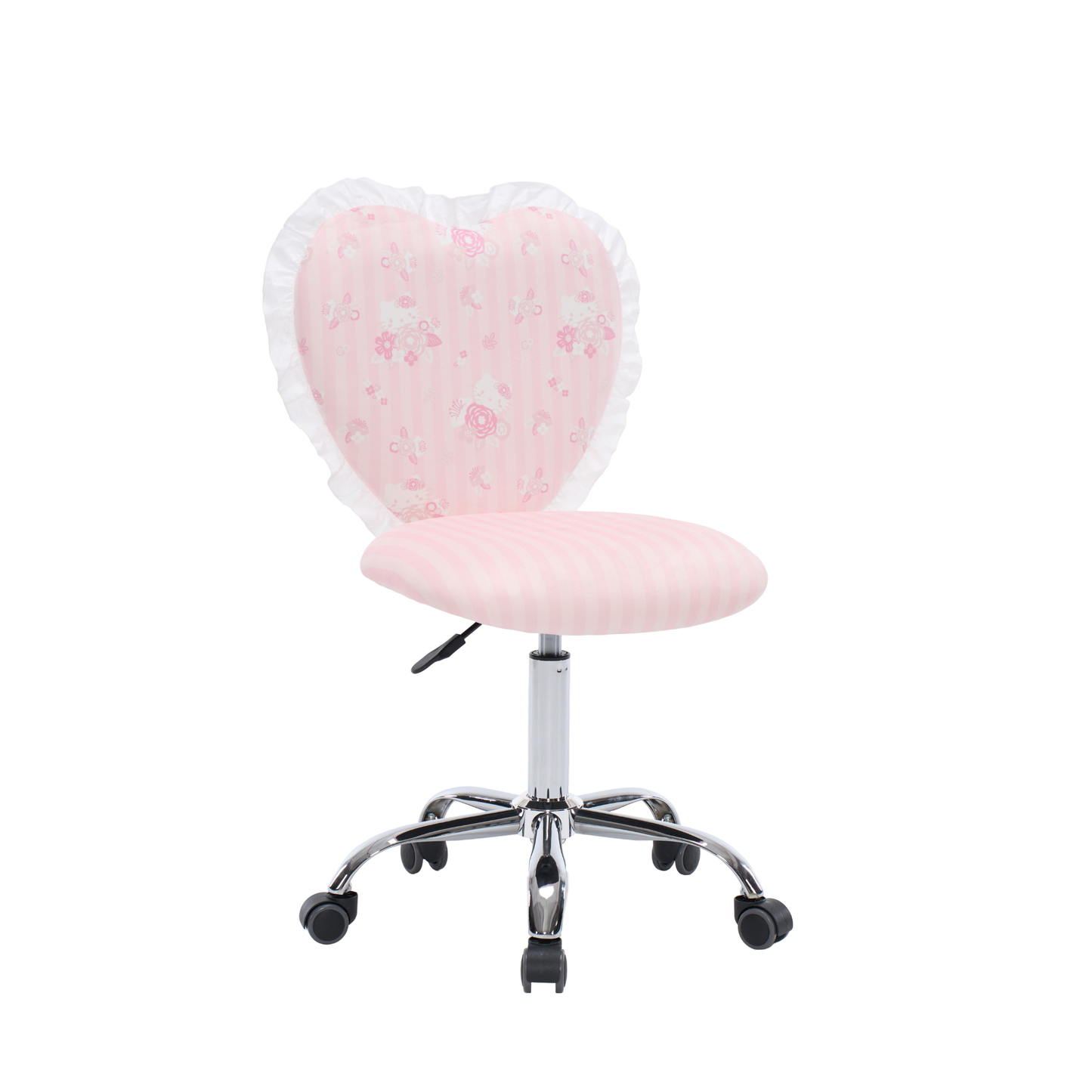 Hello Kitty® Floral Heart Vanity Chair w/ Ruffles