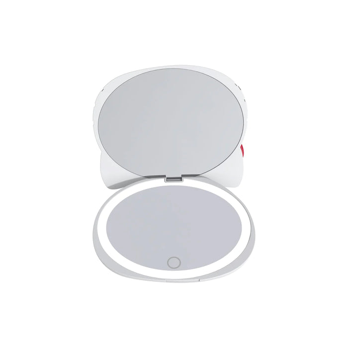 White Hello Kitty Kawaii Battery Compact Mirror