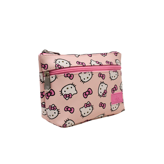 Hello Kitty®️ Double Zipper Makeup Pouch