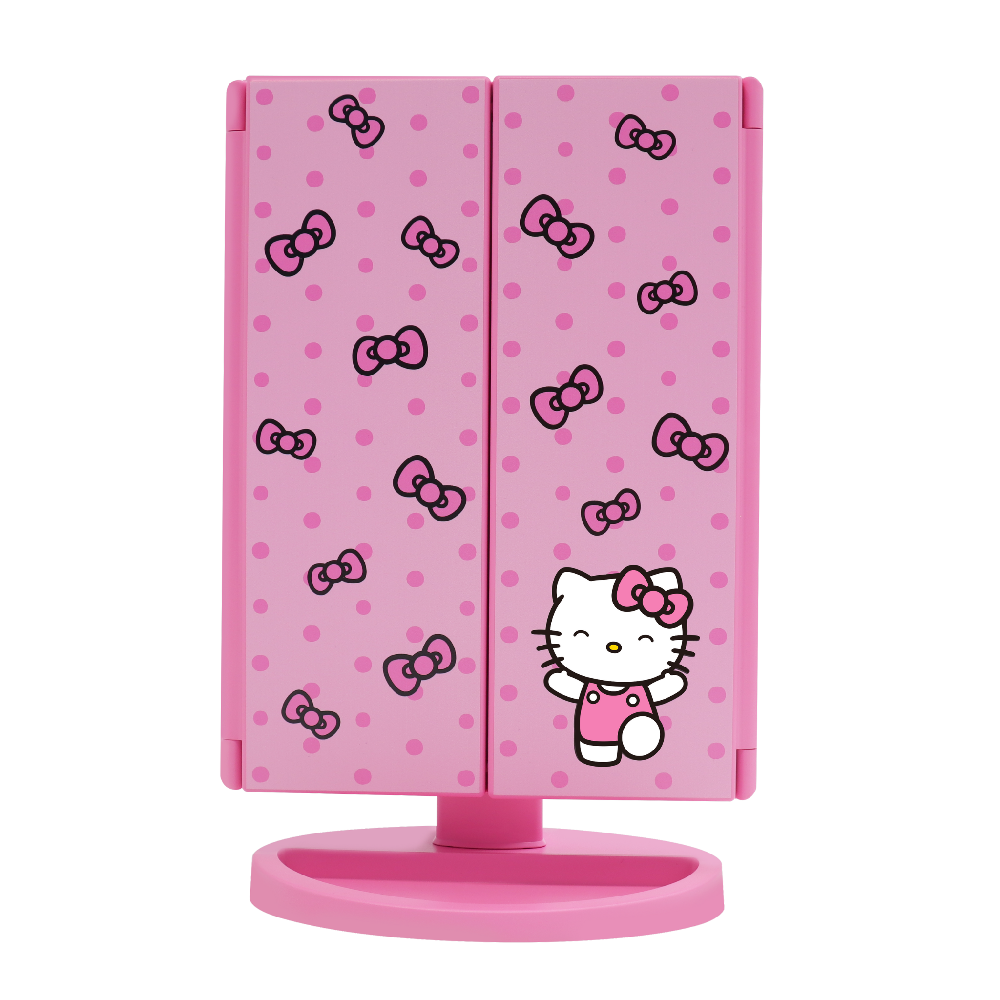 Hello Kitty® "Pink-A-Dot" Trifold LED Makeup Mirror