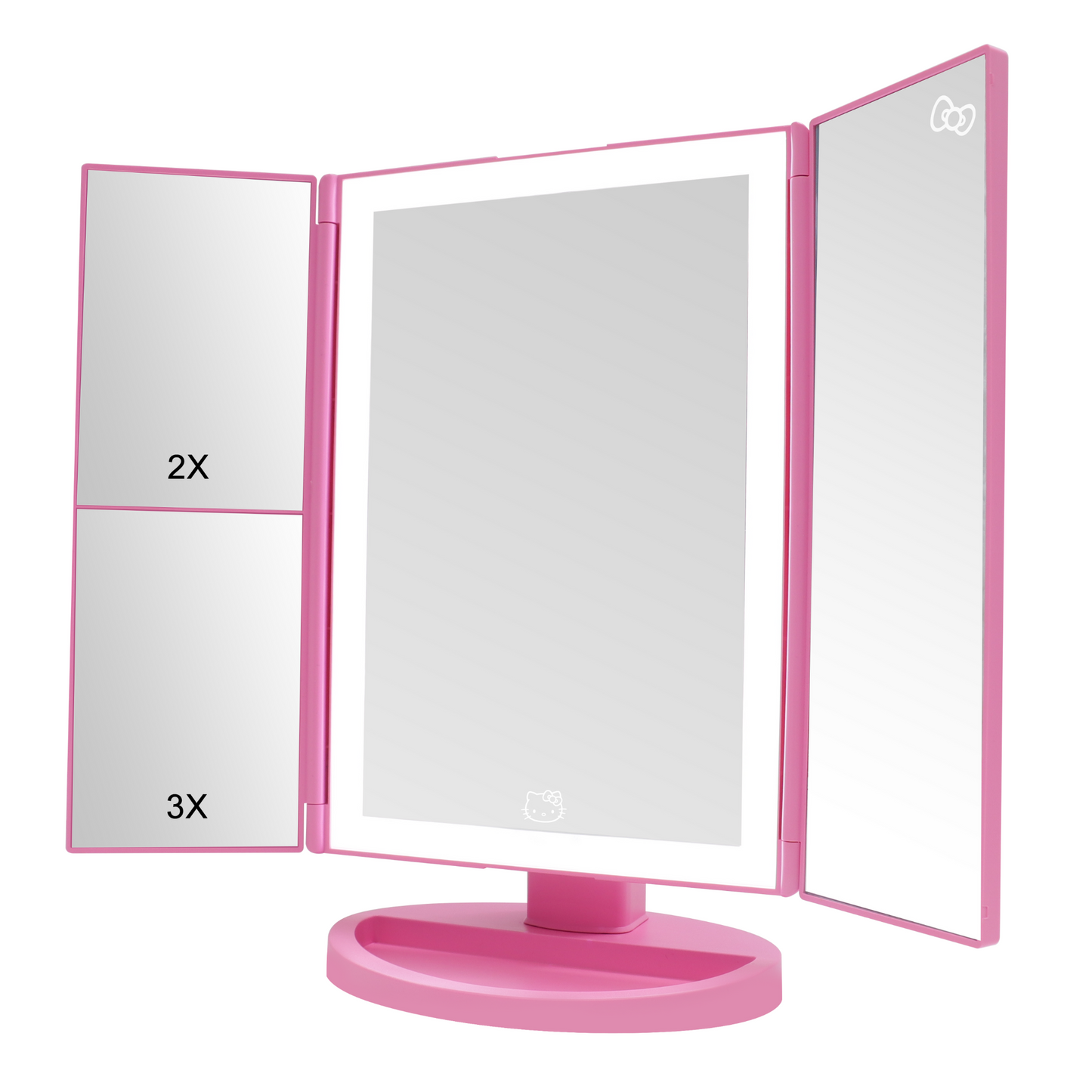 Hello Kitty® "Pink-A-Dot" Trifold LED Makeup Mirror