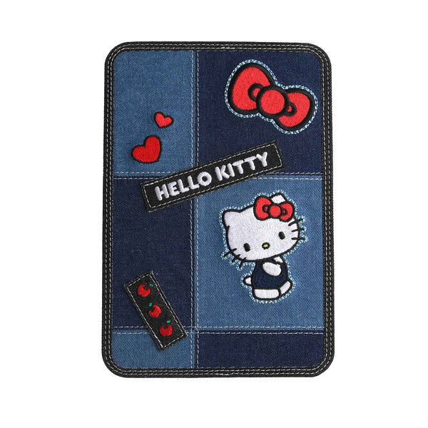 Hello Kitty¨ Patchwork Denim Touch Pad Folio LED Makeup Mirror
