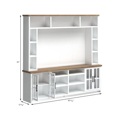 Mueble para TV con chimenea Joshua Creek de 84"