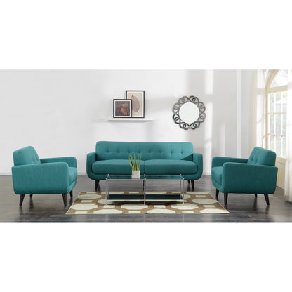 Hadley Sofa & Chair Set in Teal