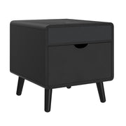 Halo 2PC Smart Occasional Table Set in Black-Smart Coffee Table & Square Smart End Table