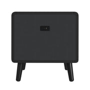Halo 3PC Smart Occasional Table Set in Black-Smart Coffee Table & Two Square Smart End Table