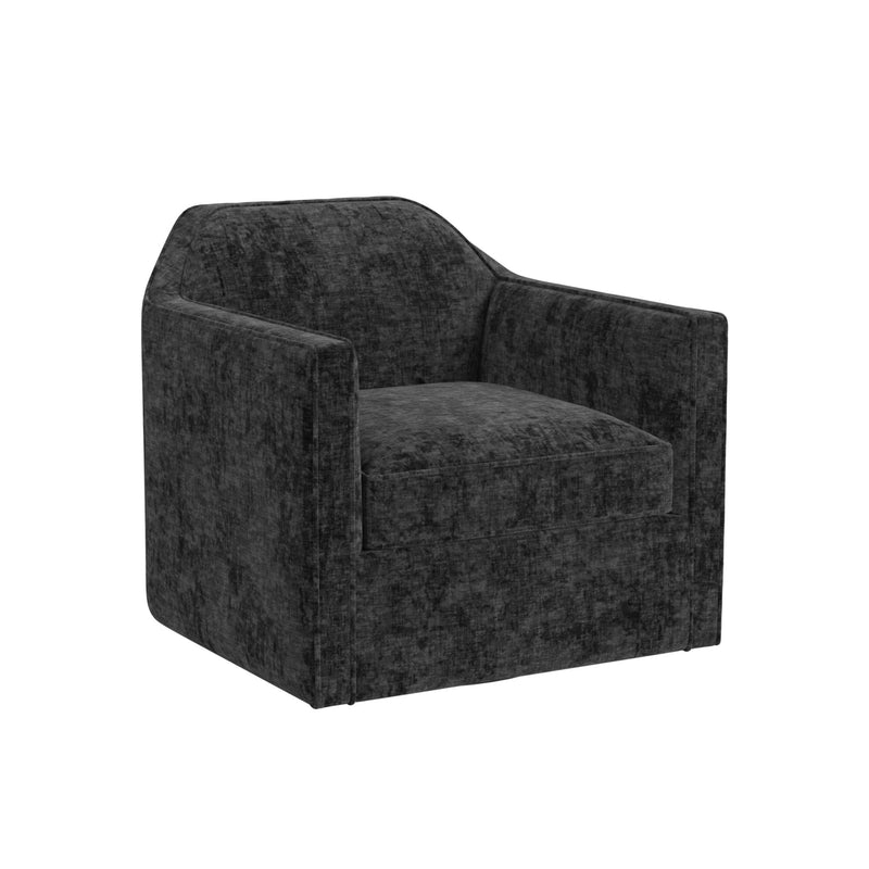 Hamlin Swivel Chair In Beamer Blue