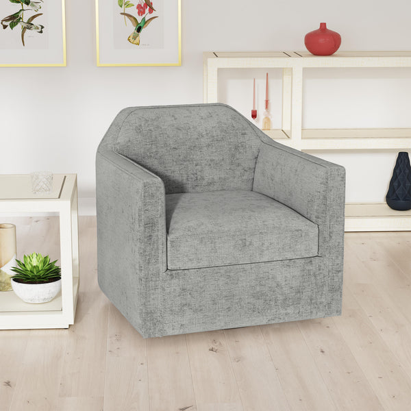 Hamlin Swivel Chair in Beamer Cement