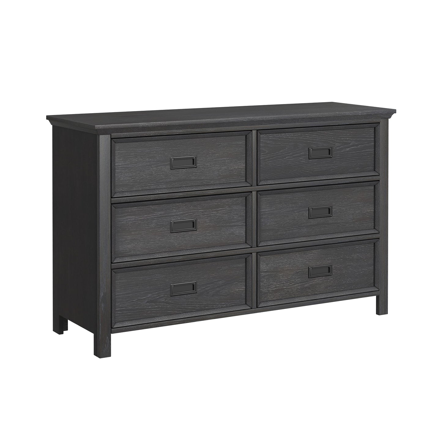 Hampton Kids 6-Drawer Dresser in Charcoal