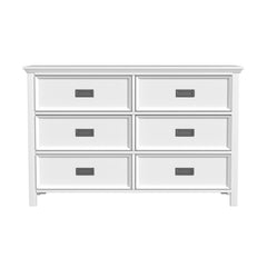 Hampton Kids 6-Drawer Dresser in White