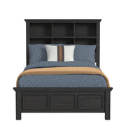 Hampton Kids Full Bookcase Bed in Charcoal