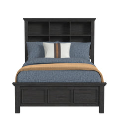 Hampton Kids Full Bookcase Bed in Charcoal