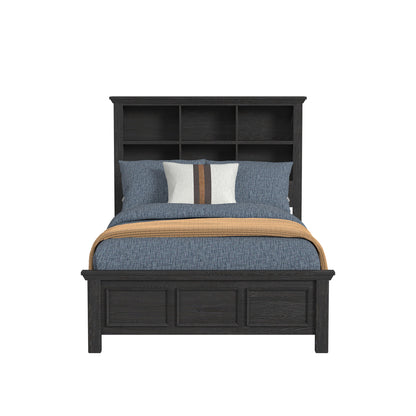 Hampton Kids Full Bookcase Bed in Charcoal