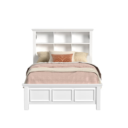 Hampton Kids Full Bookcase Bed in White