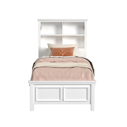 Hampton Kids Twin Bookcase Bed in White