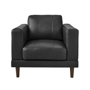 Hampton Chair in Fiero Charcoal (Top Grain / PVC)