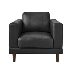 Hampton Chair in Fiero Charcoal (Top Grain / PVC)
