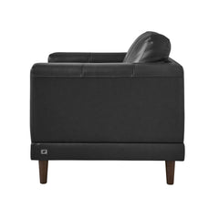 Hampton Chair in Fiero Charcoal (Top Grain / PVC)