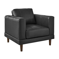 Hampton Chair in Fiero Charcoal (Top Grain / PVC)
