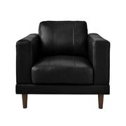 Hampton Chair In Fiero Black (Top Grain/PVC)