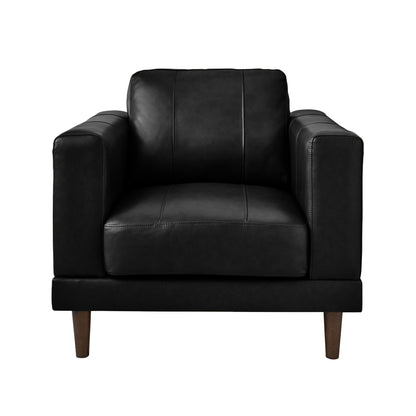 Hampton Chair In Fiero Black (Top Grain/PVC)