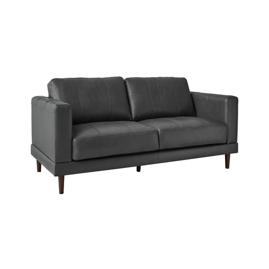 Hampton Loveseat in Fiero Charcoal (Top Grain / PVC)