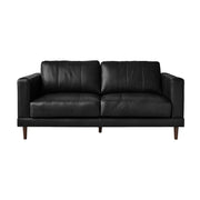 Hampton Loveseat In Fiero Black  (Top Grain/PVC)