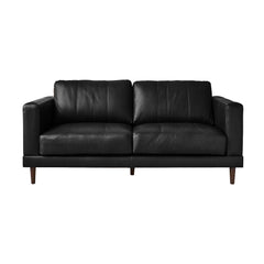 Hampton Loveseat In Fiero Black  (Top Grain/PVC)