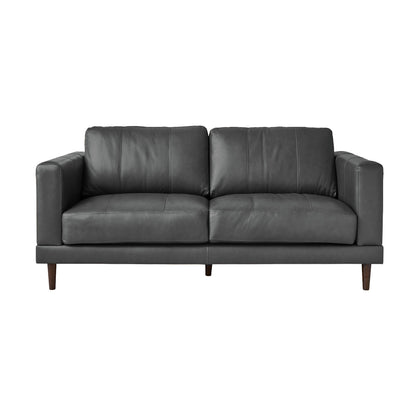 Hampton Loveseat in Fiero Charcoal (Top Grain / PVC)