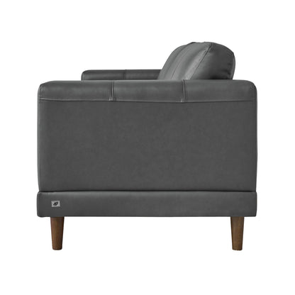 Hampton Loveseat in Fiero Charcoal (Top Grain / PVC)