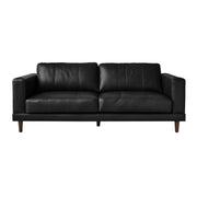 Hampton Sofa In Fiero Black (Top Grain/PVC)