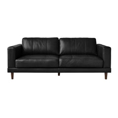 Hampton Sofa In Fiero Black (Top Grain/PVC)