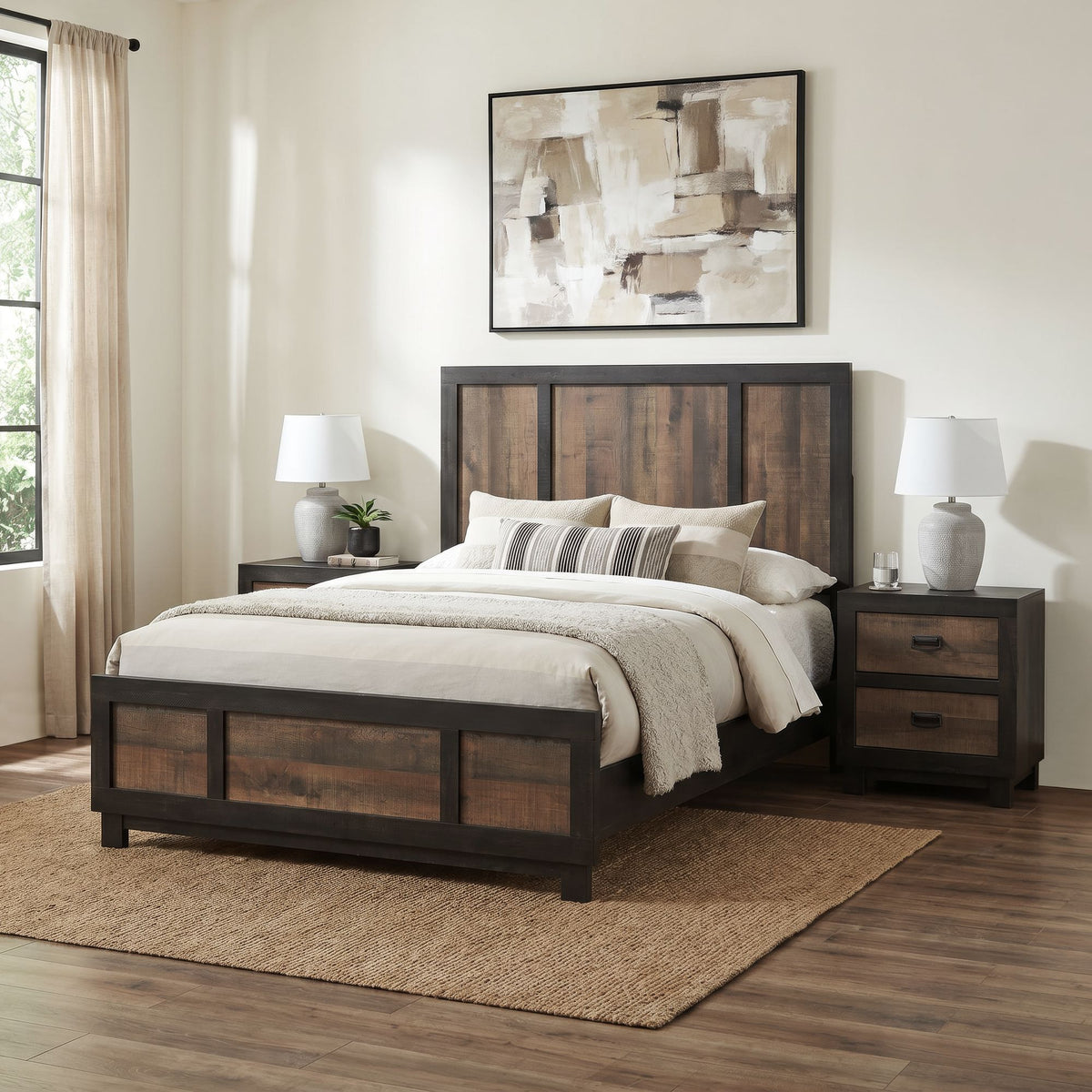Harlington Full 3PC Bedroom Set with 2 Nightstands