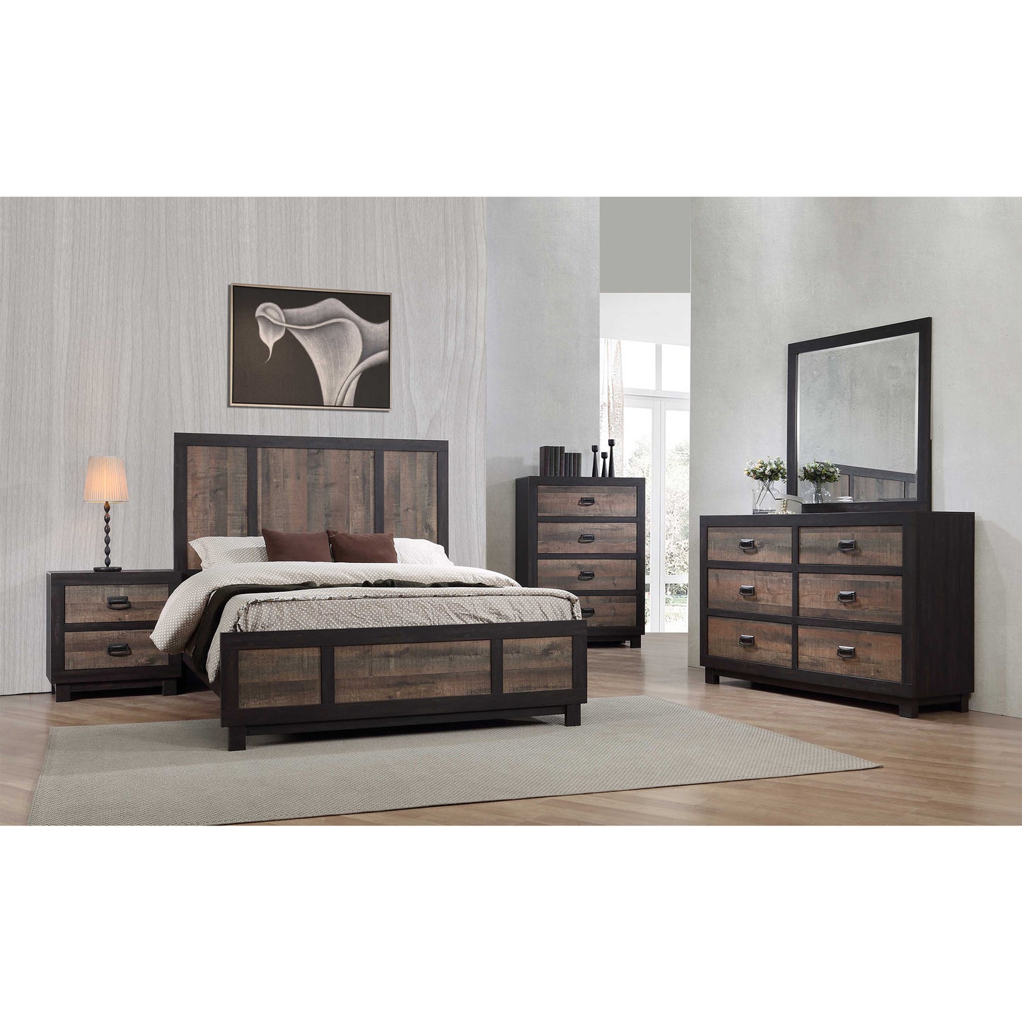 Harlington King Panel 5PC Bedroom Set