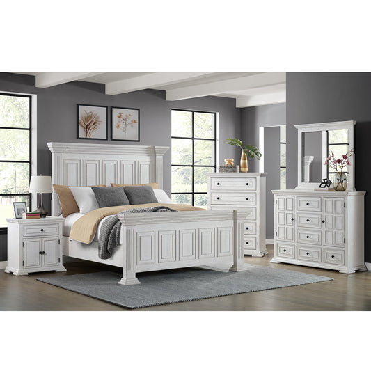 Heather 6-Drawer Dresser in Rustic White