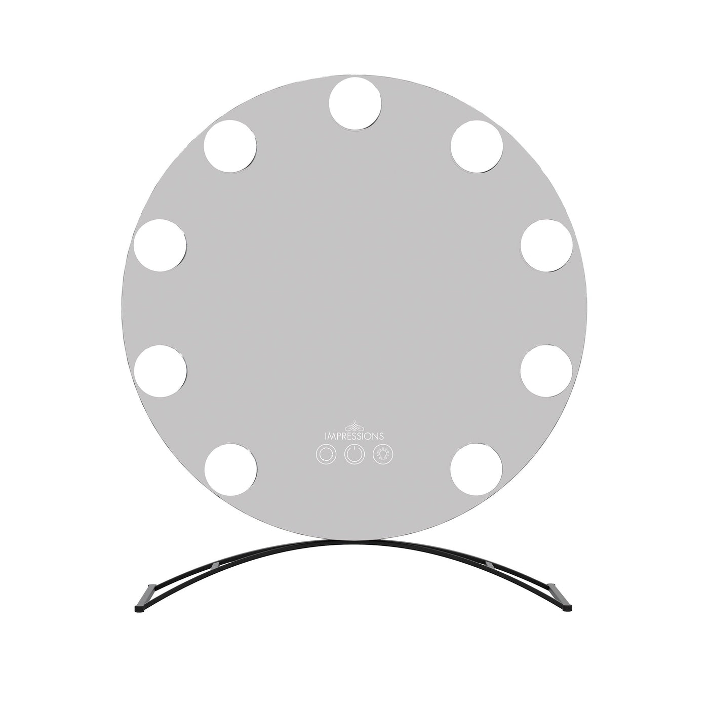 Hollywood Round Tri-tone LED Vanity Mirror