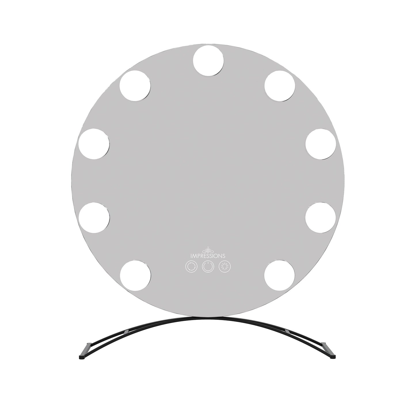 Hollywood Round Tri-tone LED Vanity Mirror