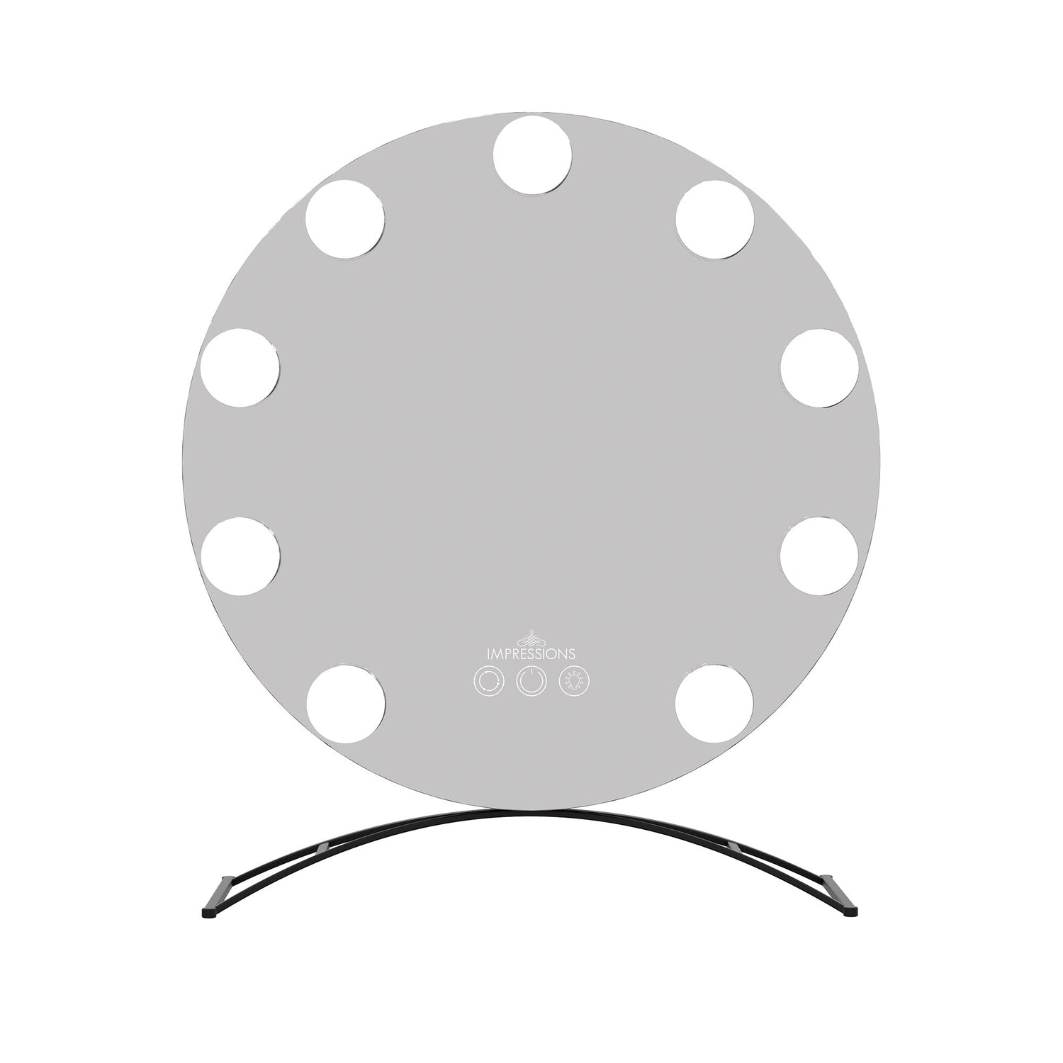 Hollywood Round Tri-tone LED Vanity Mirror
