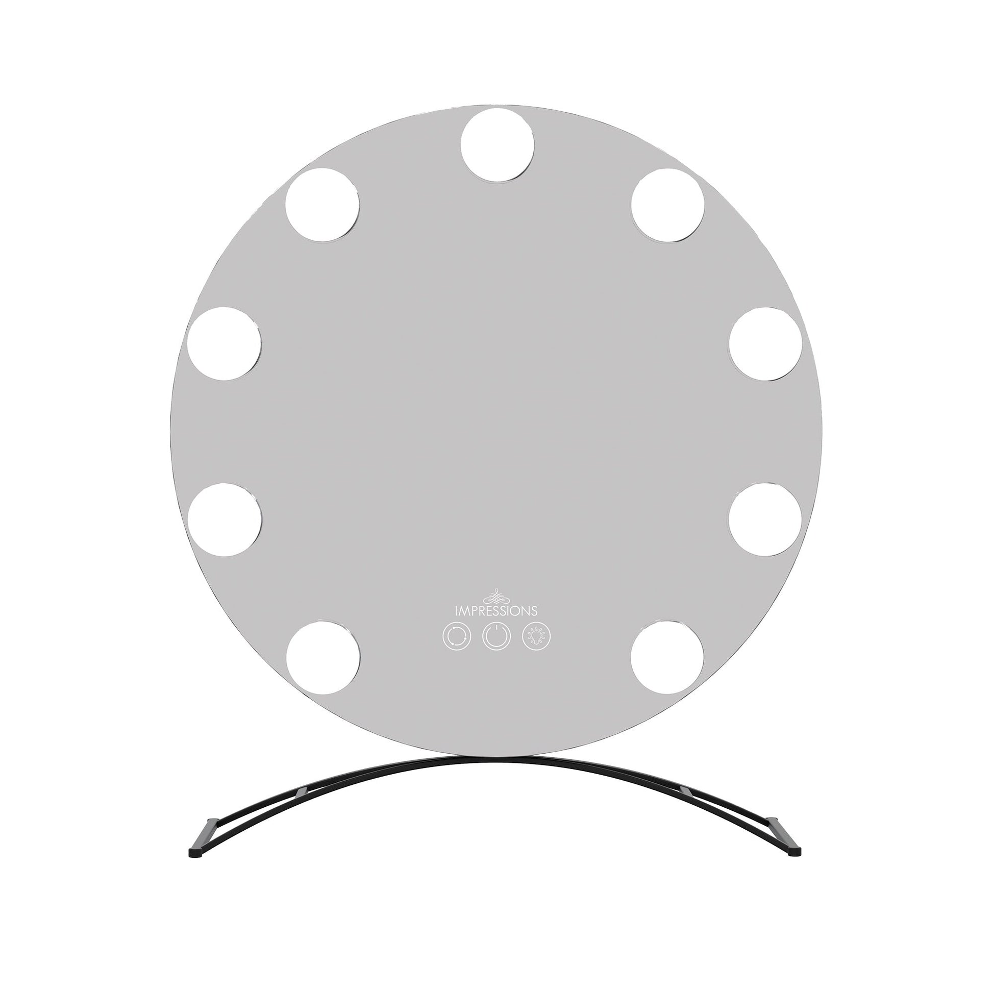 Hollywood Round Tri-tone LED Vanity Mirror