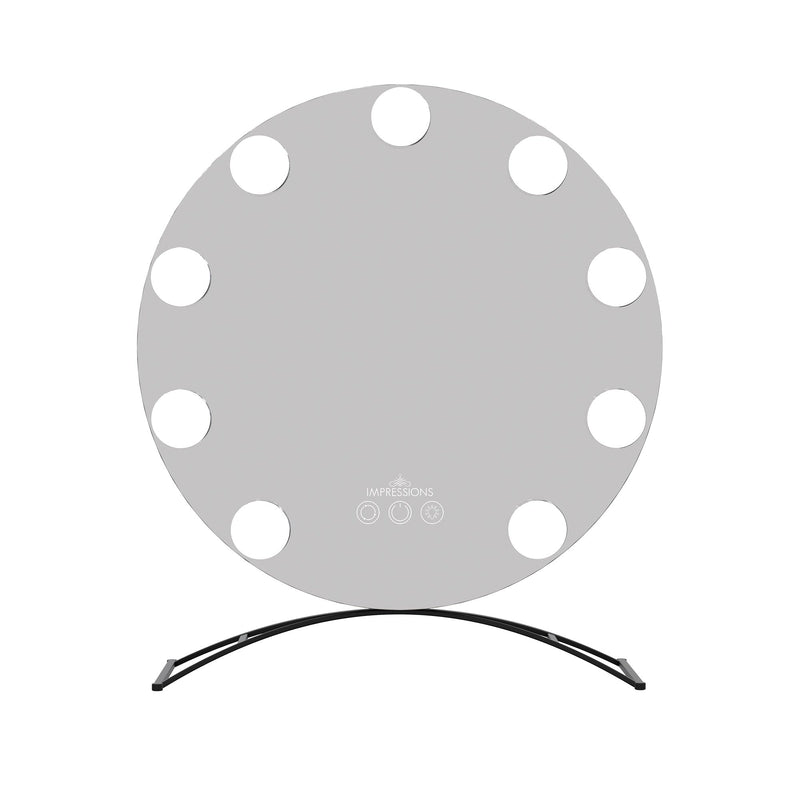 Hollywood Round Tri-tone LED Vanity Mirror