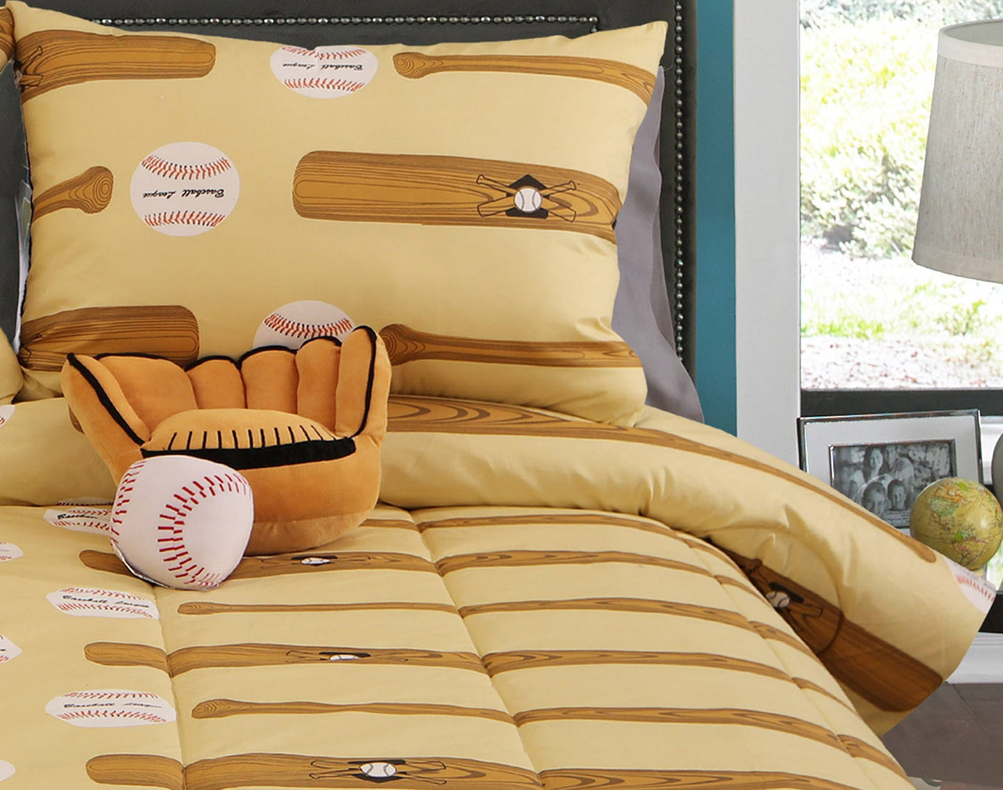 Home Run Twin Comforter Set CAT Kid C (5 Pc)