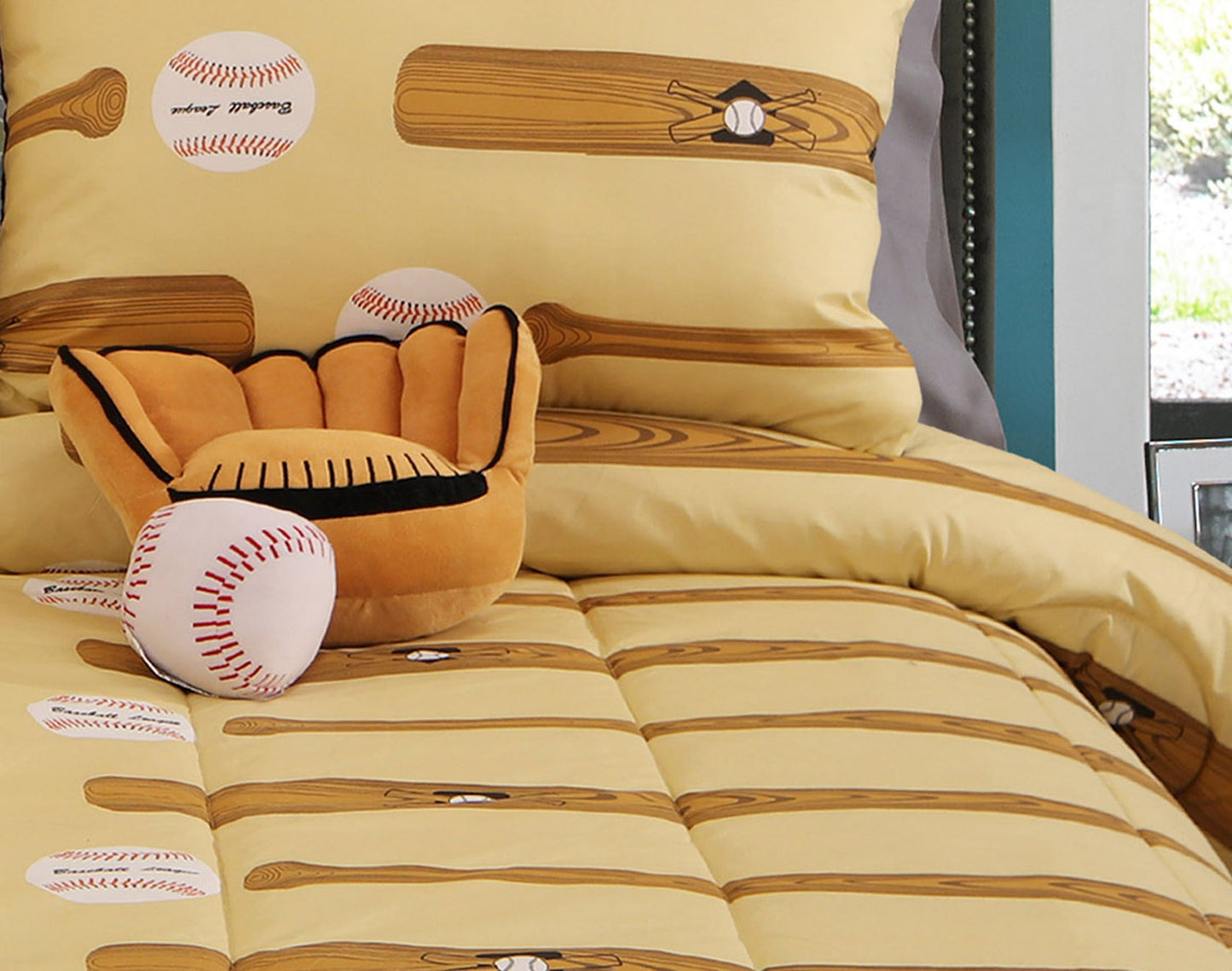 Home Run Twin Comforter Set CAT Kid C (5 Pc)
