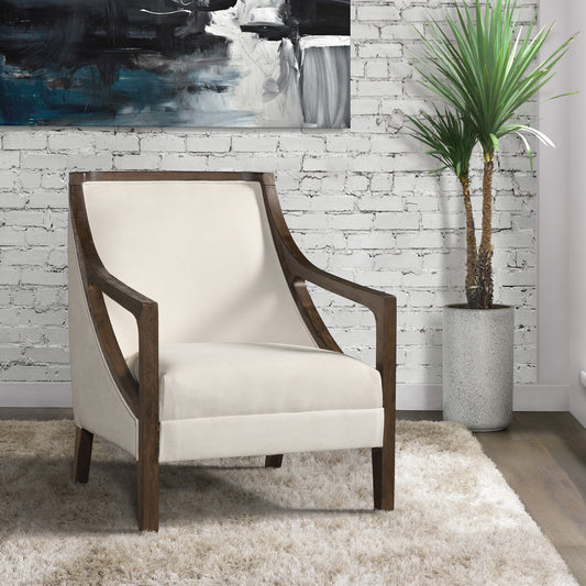 Hopkins Chair w/Brown Arm Columbia Natural(ISTA 3)