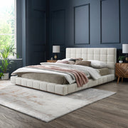 Cama Queen Hudson Ivory Boucle