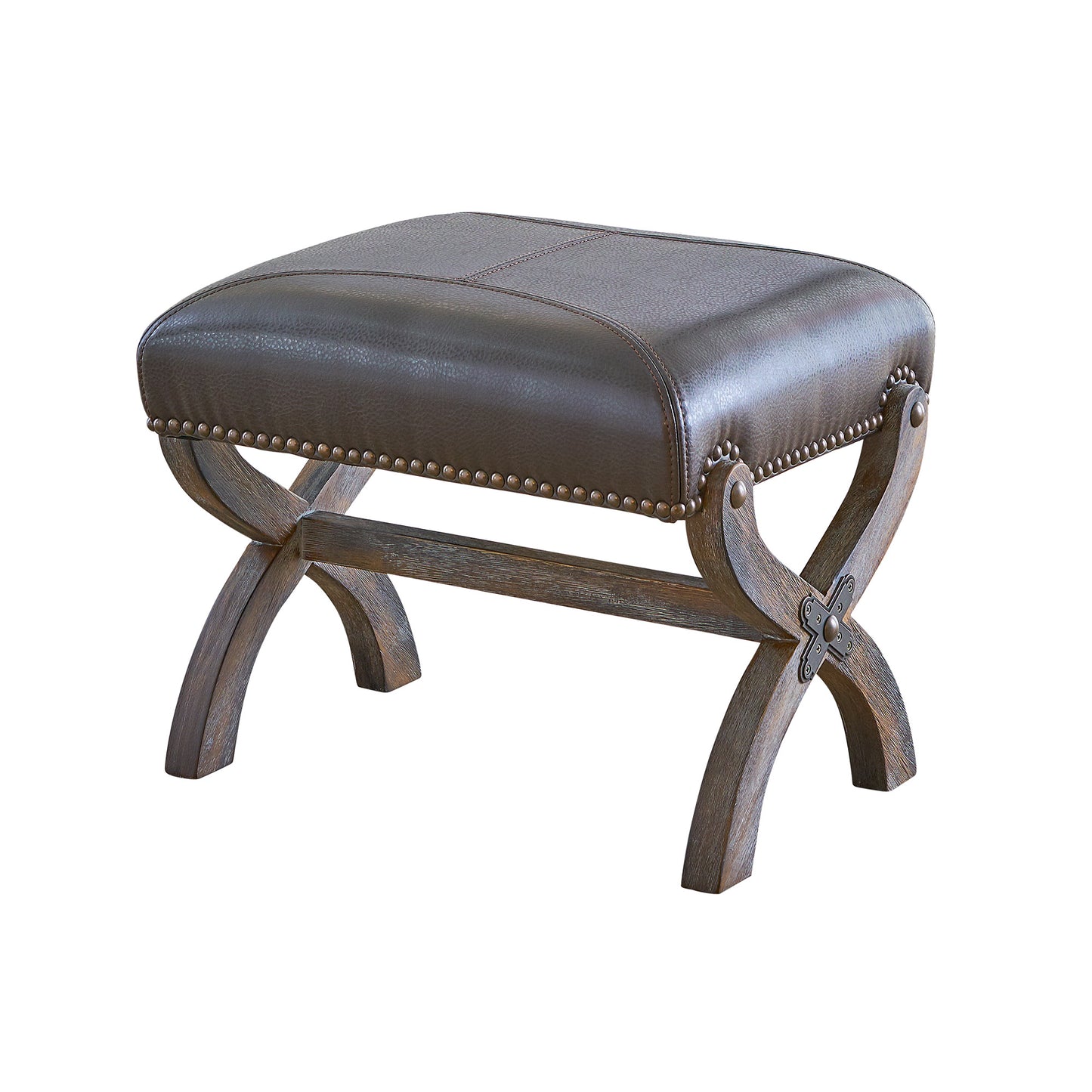 (L820) Hunter Chair & Ottoman- Brown